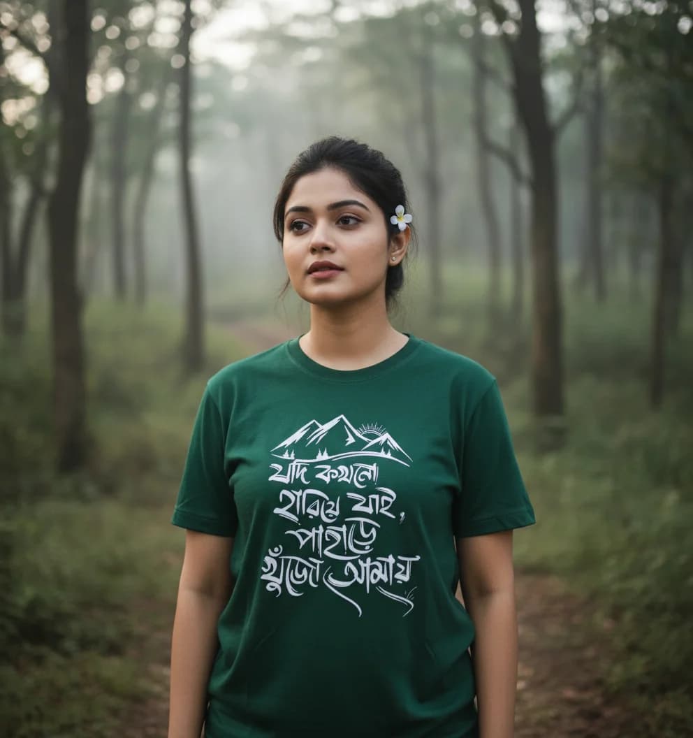 Pahare Khujo Amay - Bengali Travel T-Shirt