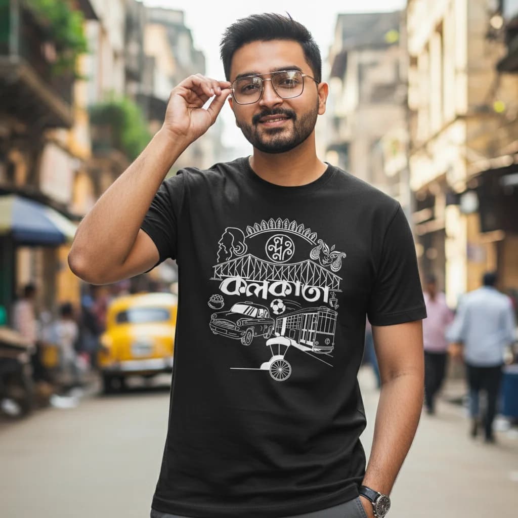 Kolkata - Bengali Graphic T-Shirts