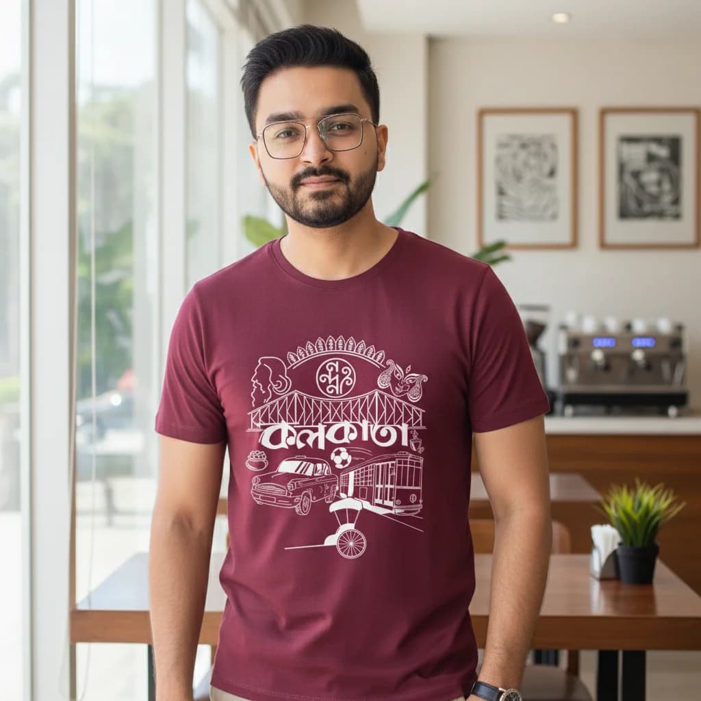 Kolkata - Bengali Graphic T-Shirts