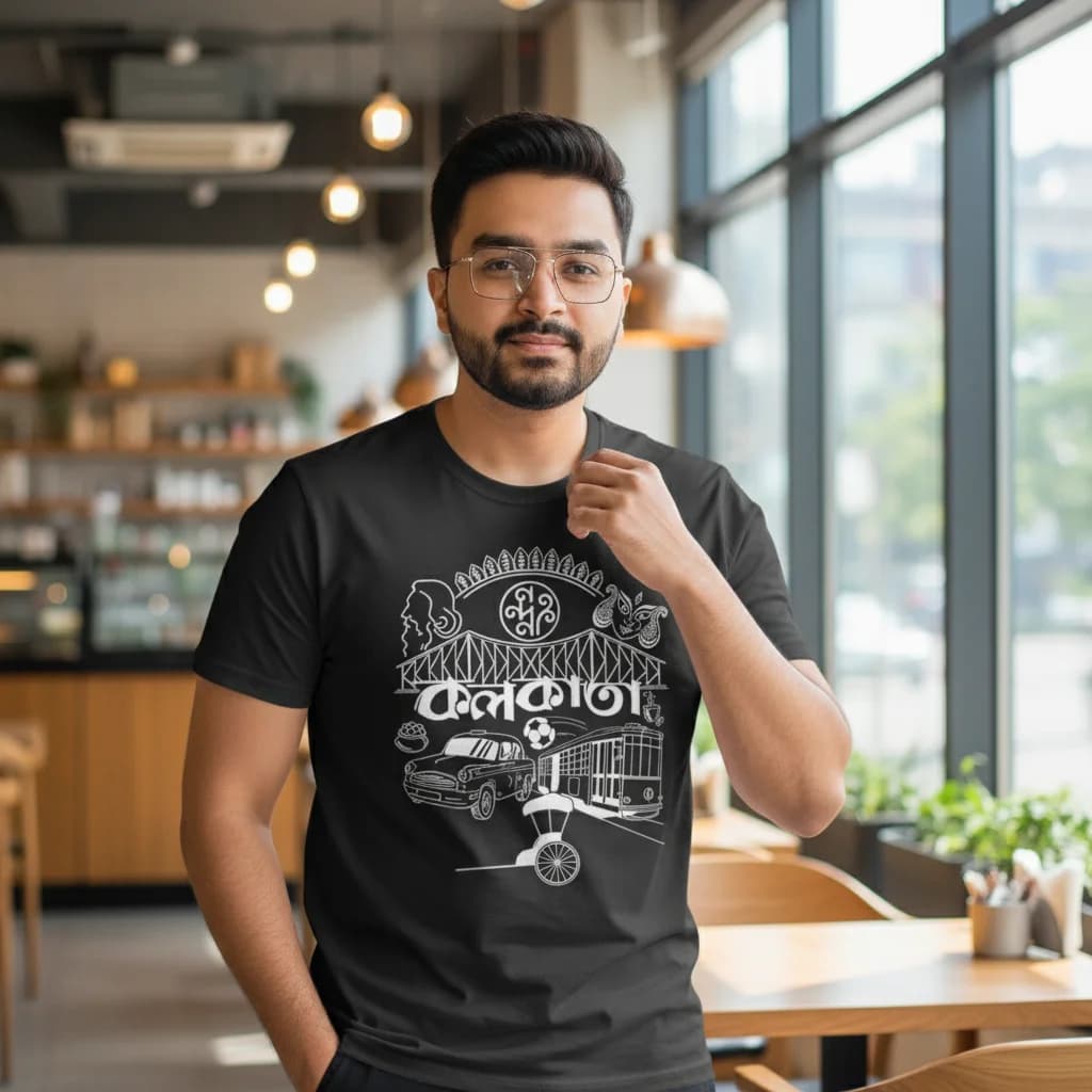 Kolkata - Bengali Graphic T-Shirts