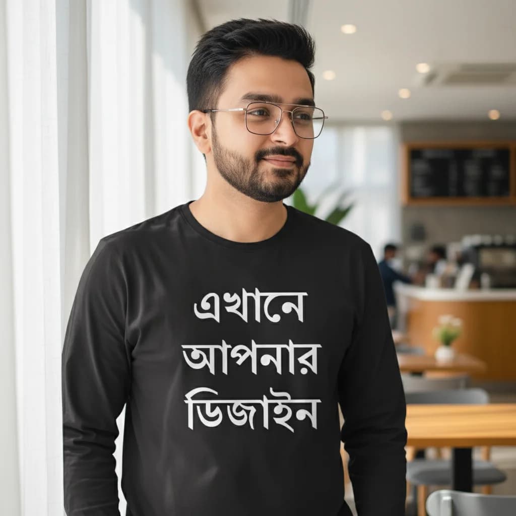 Customized Bengali Full Sleeve T-Shirt