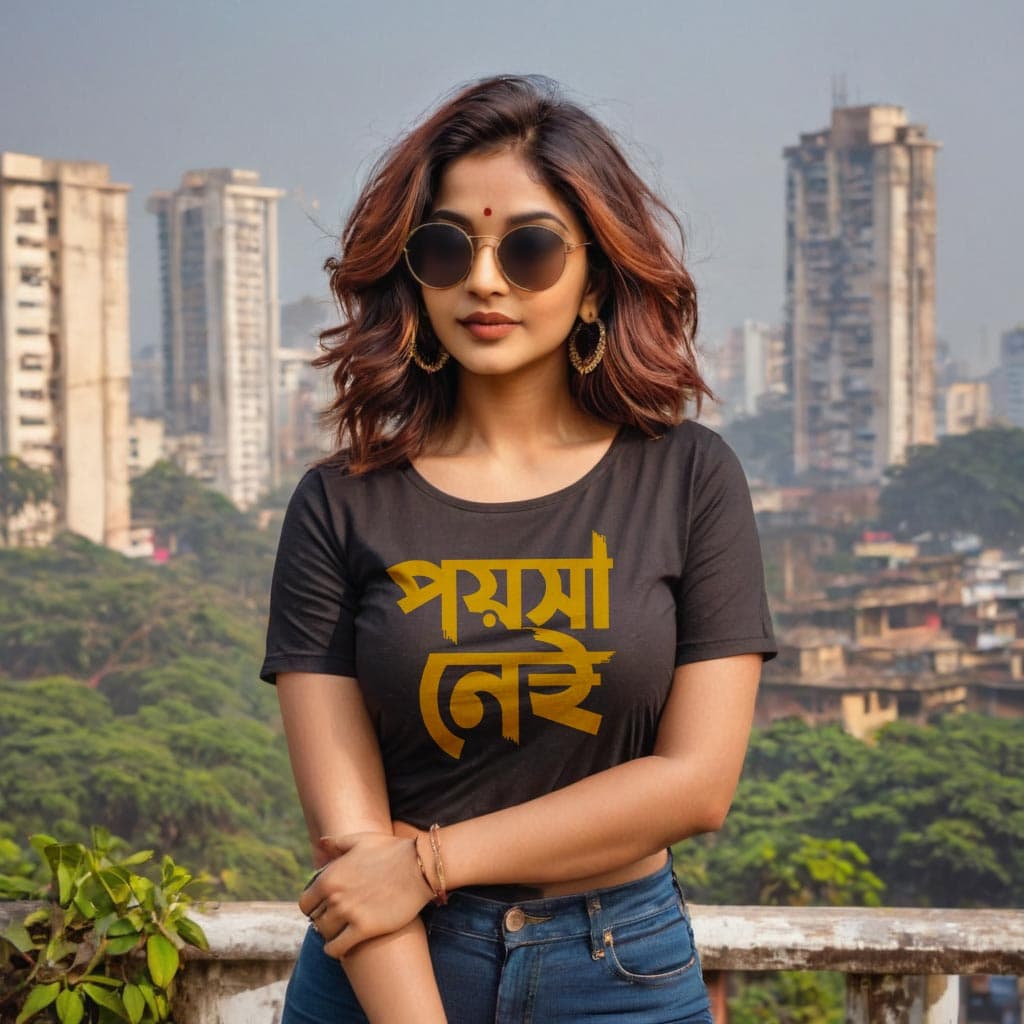 Poisa Nei T-Shirt (Women) – Bengali Graphic T-shirts