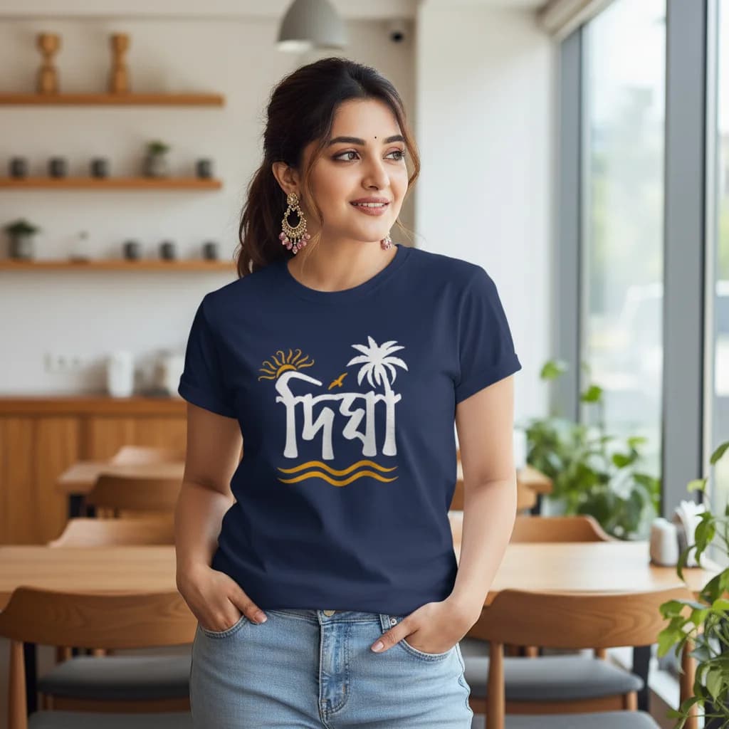 Digha T-Shirt (Women) - Bengali Travel T-Shirt