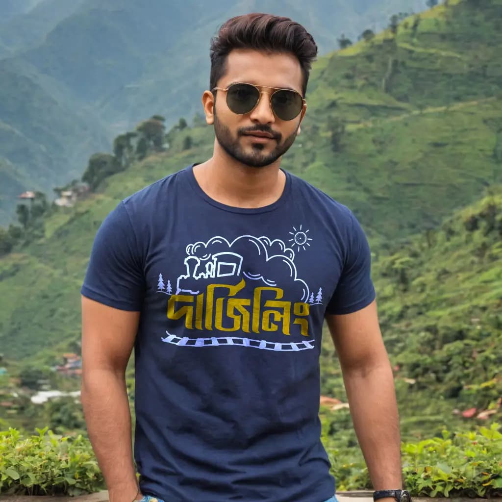 Darjeeling Graphic T-Shirt - Bengali Travel T-Shirt