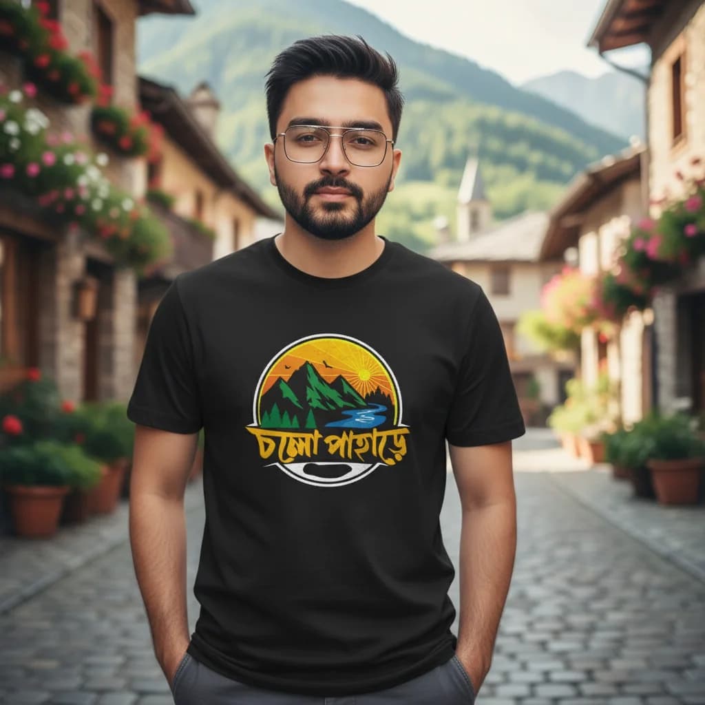 Cholo Pahare (Men) - Bengali Travel T-Shirt