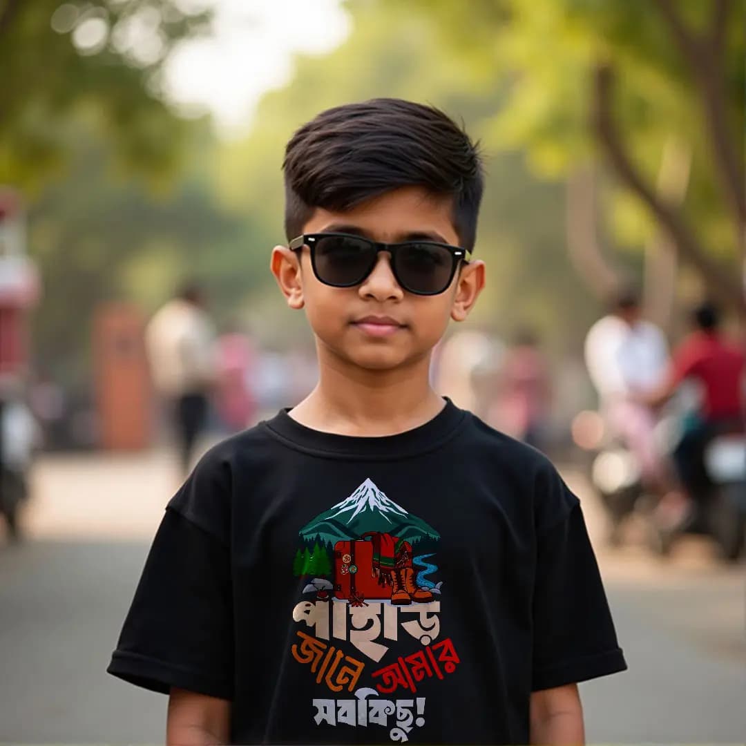 Pahar Jane Amar Sob Kichu (Kids T-shirt)