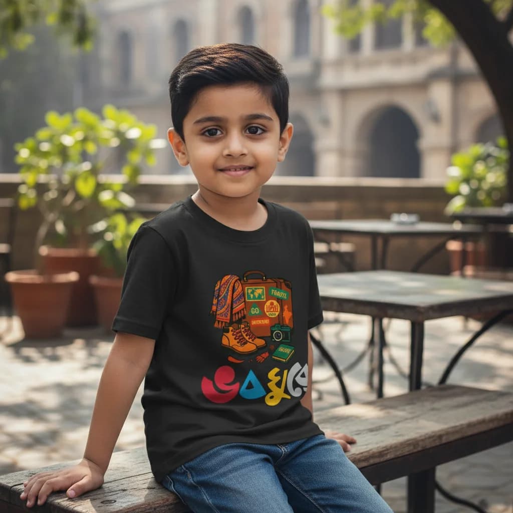 Voboghure (Bengali Printed Kids T-shirt)
